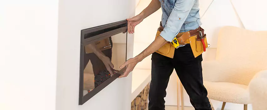 Metal Fireplace Installation in Rancho Mirage, California