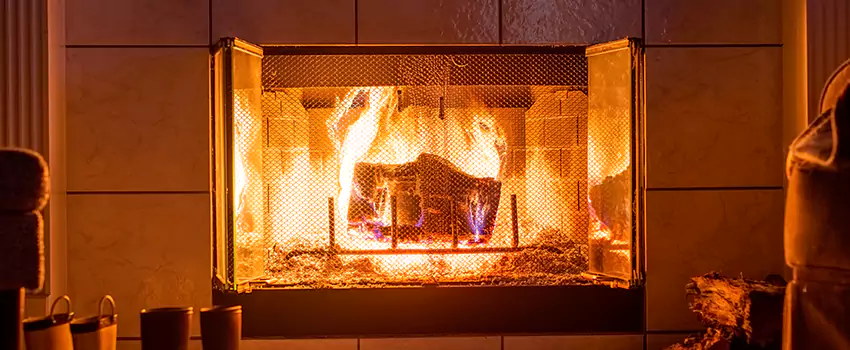 Mendota Hearth Landscape Fireplace Installation in Rancho Mirage, California